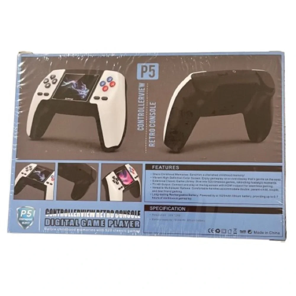 🆕- P5 Game Box Handheld Console Built in 520 Game. New in Box Red